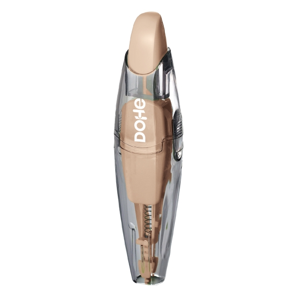 Dohe Colour Vibes Cinta Correctora - 5mm x 6m - Pulsador Retractil - Recargable - Cuerpo Ergonomico - Color Beige · Pack de 10 uds.
