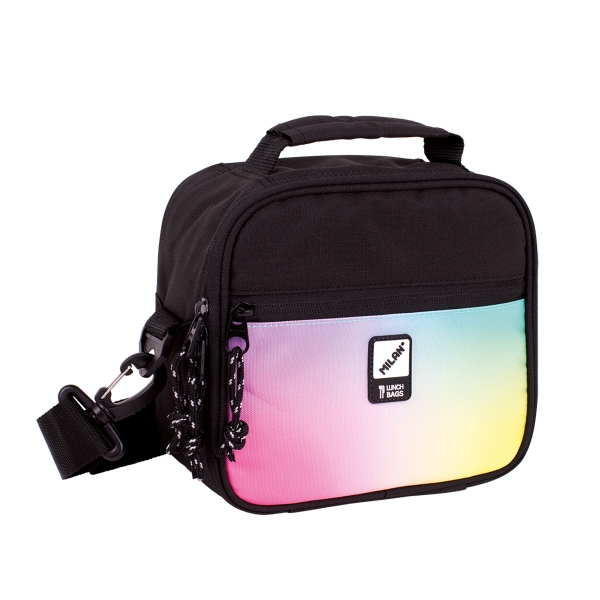 Milan Sunset Bolsa Isotermica Porta Alimentos de 3.5L - Incluye 3 Recipientes - 23x20x11cm - Color Negro