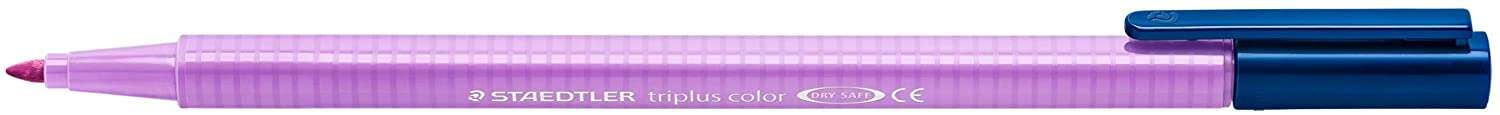 Staedtler Triplus Color 323 Rotulador de Punta Fina - Trazo 1mm Aprox - Tinta Base de Agua - Color Lavanda · Pack de 10 uds.