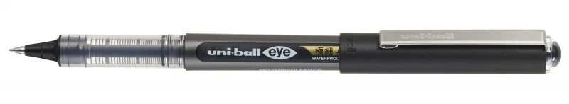 Uni-ball Eye Ultra Micro UB-150-38 Boligrafo de Tinta Liquida - Punta de Bola 0.38mm - Tinta Resistente al Agua y Luz - Sistema de Control de Tinta - Color Negro · Pack de 12 uds.