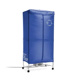 Innovagoods Dupledry Blue Secadora Electrica Portatil de 2 Alturas - 1200W - Capacidad 15kg - Cable 140cm - Temperatura hasta 70ºC - Acero Inoxidable - Temporizador - 70x150x45cm - Color Azu