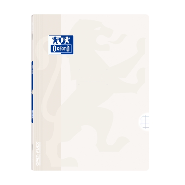Oxford Libreta Grapada Openflex A4 - Tapa de Plastico Resistente - Grapada para Mayor Durabilidad - 4x4 con Margen para Organizar tus Notas - 48 Hojas de Papel Blanco de Alta Calidad · Pack de 10 uds.