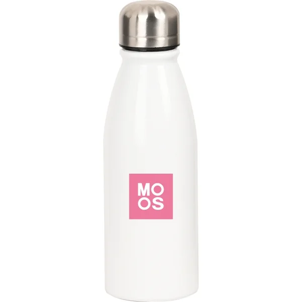 Safta Moos Passion Botella Metalica de 500ml - 60x240mm - Color Blanco