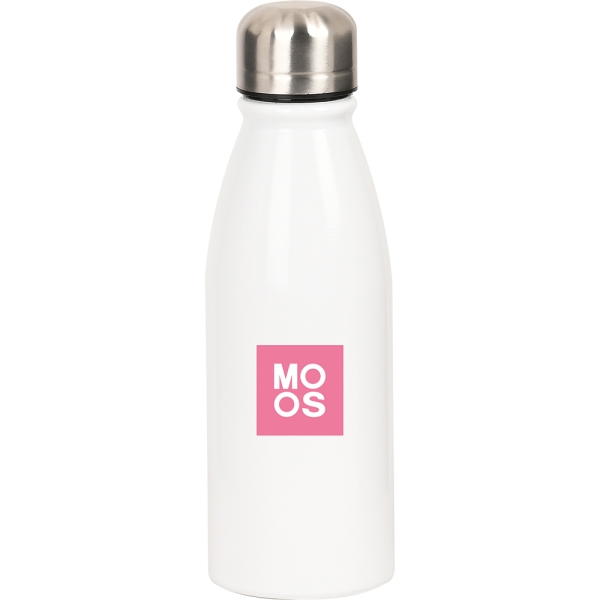 Safta Moos Passion Botella Metalica de 500ml - 60x240mm - Color Blanco