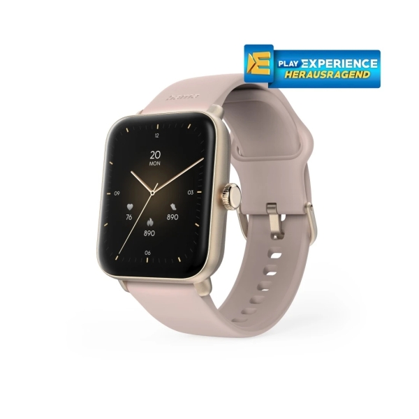 Hama 6010 Reloj Inteligente Smartwatch - Bluetooth 5.3 - Bateria 350mAh - Pantalla TFT 1.65" - IP68 - Soporta hasta 3 Atm - Pulsera de Silicona - GPS Integrado - 3.6x1.3x4.9cm - Color Rosa P