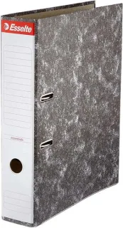 Esselte Archivador de Palanca Formato Folio - Lomo 75mm - Capacidad para 500 Hojas - Color Negro Jaspeado · Pack de 20 uds.