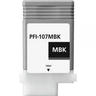Canon PFI107 Negro Mate Cartucho de Tinta Pigmentada Generico - Reemplaza 6704B001/PFI-107MBK