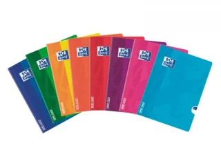 Oxford Openflex Libreta Grapada - Formato A5+ - 48 Hojas Lisas - Anti Traspaso de Tinta - Colores Surtidos · Pack de 10 uds.
