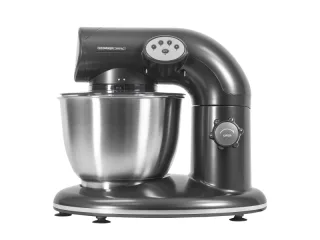 Cecotec Cecomixer Compact Batidora Amasadora - Potencia 1000W - Bol de Acero Inoxidable de 5.6L - Movimiento Planetario - Velocidad Ajustable - Incluye Accesorios - Color Gris Oscuro