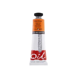 Daler Rowney Graduate Pintura al Oleo - Tubo de Aluminio - 38ml - Color Amarillo Anaranjado
