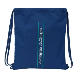 Safta Kappa Marino Saco Plano - Bolsillo con Cremallera - Cierre con Cordones - 5L - Ligero y Portatil - 350x10x400mm - Color Azul Marino