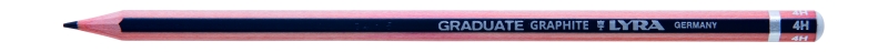Lyra Graduate Lapiz de Grafito - Hexagonal - Graduacion 4H - Color Gris Oscuro · Pack de 12 uds.