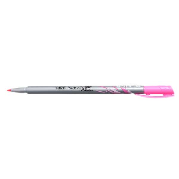 Bic Intensity Medium Rotulador de Punta Media de 0.8mm - Tinta con Base de Agua - Color Rosa · Pack de 12 uds.