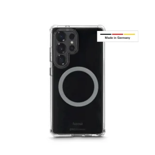 Hama Extreme Protect Funda para Samsung S25 Ultra - Magnetico - Antideslizante - Policarbonato - Proteccion D3O - Bordes Elevados - Color Transparente