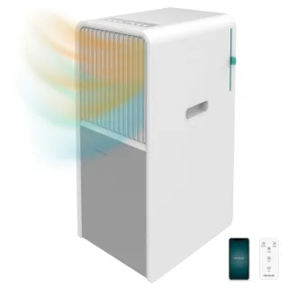 Cecotec ForceClima 9550 Aire Acondicionado Portatil - 2250 Frigorias - 9000 BTU - Cobertura hasta 25m2 - Bomba de Calor - WiFi - Pantalla LED - Color Blanco y Gris