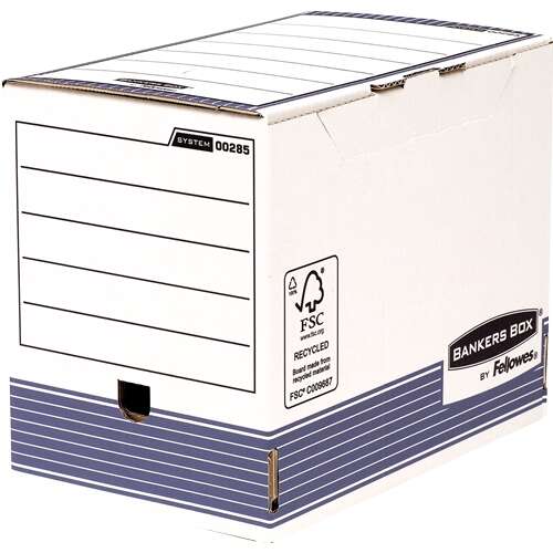 Fellowes Bankers Box Caja de Archivo Definitivo 200mm A4 - Montaje Automatico Fastfold - Carton Reciclado Certificacion FSC · Pack de 10 uds.