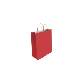 Bismark Bolsa de Papel Celulosa - Medidas 24x8x18cm - Color Rojo · Pack de 25 uds.