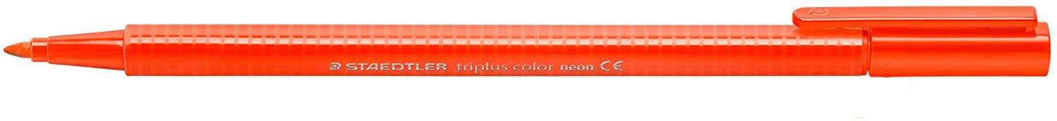 Staedtler Triplus Color 323 Rotulador de Punta Fina - Trazo 1mm Aprox - Tinta Base de Agua - Color Rojo Neon · Pack de 10 uds.