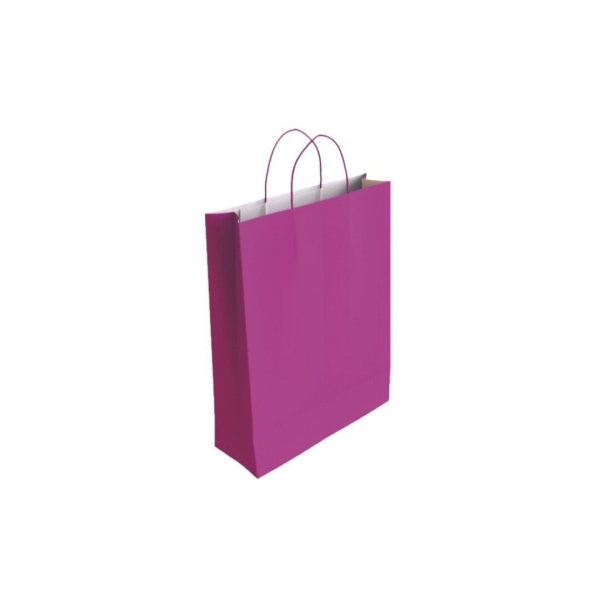 Bismark Bolsa de Papel Celulosa - Medidas 32x10x24cm - Color Fucsia · Pack de 25 uds.