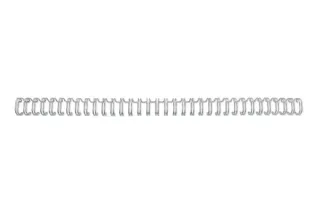 GBC Wirebind Pack de 100 Alambres de Encuadernacion 8mm para Paso 3:1 Redondo o Cuadrado - Formato A4 - Para 34 Orificios - Encuaderna hasta 70 Hojas - Color Plata