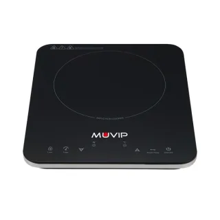 Muvip Cocina de Induccion 2000W - 10 Niveles de Potencia - Temporizador - Control contra el Sobrecalentamiento - Bloqueo Infantil