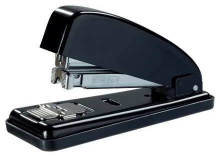 Petrus 226 Grapadora Metalica + Caja de 200 Grapas - Hasta 30 Hojas - Grapado Cerrado, Abierto y Clavado - Color Negro
