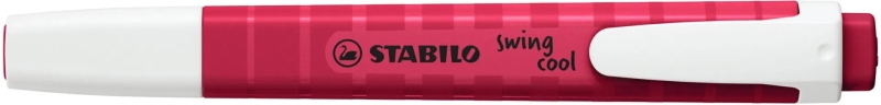 Stabilo Swing Cool Naturecolors Wildflower Marcador Fluorescente - Cuerpo Plano - Punta Biselada - Trazo entre 1 y 4mm - Tinta con Base de Agua - Antisecado - Color Rojo Borgoña · Pack de 10