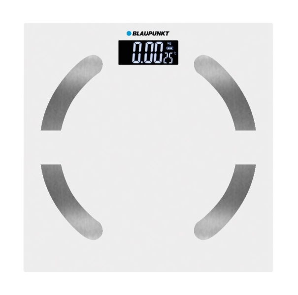 Blaupunkt BP5009 Bascula de Bano Digital Extraplana - 180kg con Vidrio Templado - Sensores de Alta Precision - Pantalla LCD con Indicador de Temperatura Ambiente - Activacion Automatica - Co