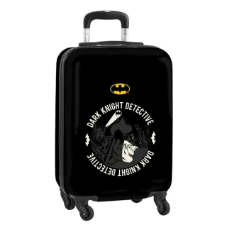 Safta Batman Hero Maleta Trolley de Cabina 20” - Cierre con Candado - Interior Forrado - Ruedas Giratorias - Asa Extensible - Material ABS y PC - 40.1L - Peso 2.62kg - 345x200x550mm - Color