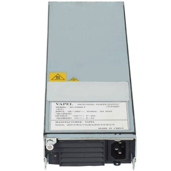 Ruijie RG-PA600I-P-F Modulo de Alimentacion - Potencia hasta 600W - Protecciones contra Sobrecarga y Cortocircuito - 600W - Color Acero