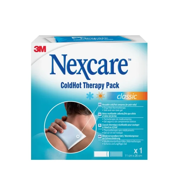 Nexcare Coldhot Therapy Compresa para Termoterapia - Frio o Calor Superficial - Incluye Funda Protectora - Color Blanco