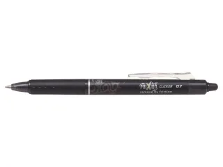 Pilot Frixion Clicker Boligrafo de Gel Borrable Retractil - Punta de Bola 0.7mm - Trazo 0.4mm - Grip Ergonomico - Color Negro · Pack de 12 uds.