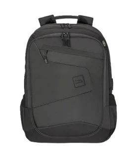 Tucano Lato Mochila Portatil 17" - Respaldo y Correas Acolchados - Doble Compartimento - Bolsillos para Botella y Paraguas - Color Negro