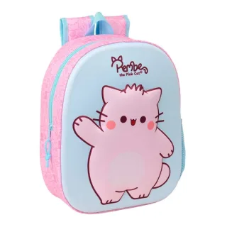 Safta Pembe Mochila 3D - Portabotellas - Hombreras Acolchadas - Asa de Mano Superior - 27x33x10cm - Color Rosa Pastel