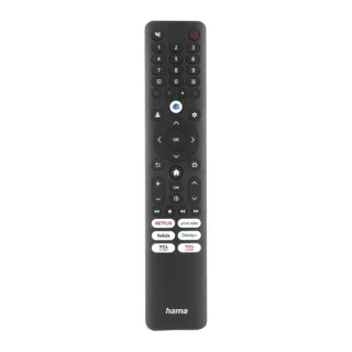 Hama Mando a Distancia para TV TCL - Alcance 10m - 45 Botones - Acceso Directo a Plataformas de Streaming - 4.2x21.5x1.5cm - Color Negro