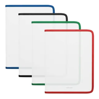 Erichkrause Matt Clear Carpeta con Cremallera A4+ - Material Transparente - Para Organizar y Transportar Documentos - Colores Surtidos · Pack de 4 uds.