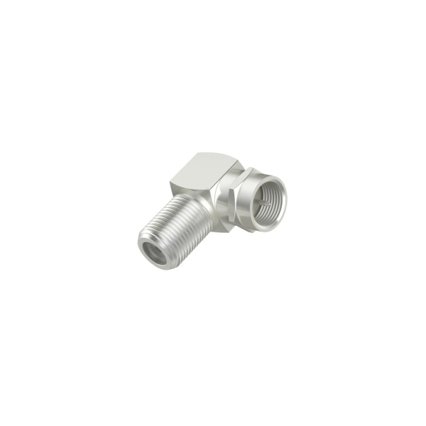 Hama Essential Adaptador 90º para Conector F - Color Plata