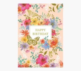 Pictura Tarjeta Zig-Zag - 15x22cm - Tematica de Flores - Tarjeta Triptica sin Envoltorio - Incluye Sobre Blanco - Impresas en Papel con Certificacion FSC