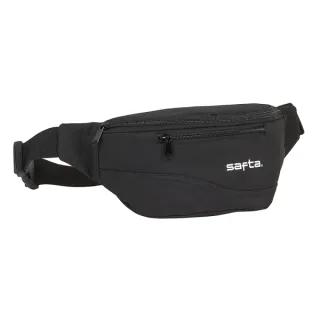 Safta Bolsa de Cintura - Cremallera - Cintas Ajustables - 2.49L - 230x90x120mm - Color Negro