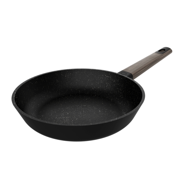 Cecotec Polka Excellence Force Sarten Aluminio Fundido de 24cm - Teflon Antiadherente - Compatible con Induccion - Libre de PFOA - Fondo Indeformable 5mm - Apto para Lavavajillas - Color Neg