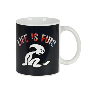 Safta el Niño Life Is Fun Taza Ceramica de 350ml - 80x95mm - Color Blanco