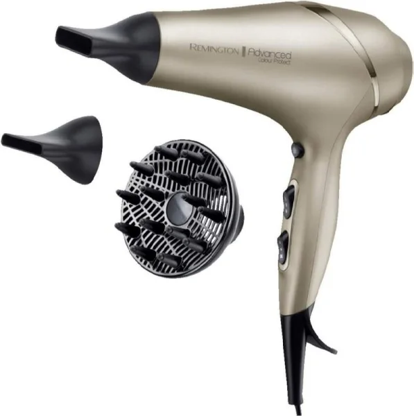Remington Advanced Colour Protect Secador de Pelo 2300W - Tencologia Colour Protect - Regulacion Automatica de Temperatura - Filtro UV - Motor AC Profesional