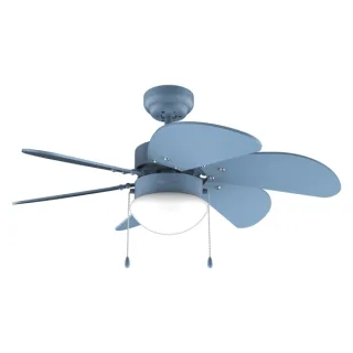 Cecotec EnergySilence Aero 3600 Vision Full Blue Ventilador de Techo con 6 Aspas y Lampara Integrada - 50W - Diametro de 36" - 3 Velocidades - Modo Invierno/Verano - Control por Cadena - Col