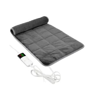 Cecotec HeatConfort Calma Weighted Manta Electrica - 200W - Control de Temperatura - Peso de 9kg - Cubre Cama Doble - 10 Niveles de Calor - Temporizador - Control LCD - 200x180cm - Color Gri