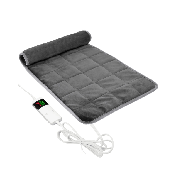 Cecotec HeatConfort Calma Weighted Manta Electrica - 200W - Control de Temperatura - Peso de 9kg - Cubre Cama Doble - 10 Niveles de Calor - Temporizador - Control LCD - 200x180cm - Color Gri
