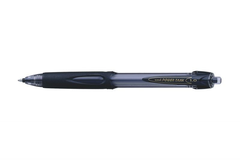 Uni-ball Power Tank SN-220 Boligrafo de Tinta Presurizada - Punta de Bola 1mm - Escribe en Cualquier Superficie - Resistente a Temperaturas Extremas - Color Negro · Pack de 12 uds.