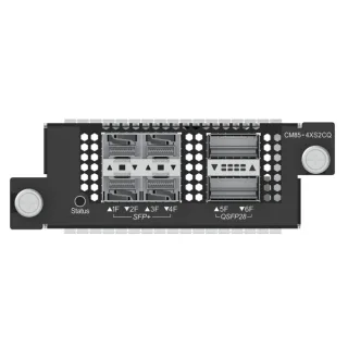 Ruijie CM85-4XS2CQ Tarjeta Switch de Expansion - 4x SFP+ hasta 10Gbps - 2x QSFP28 hasta 100Gbps - Color Negro