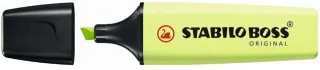 Stabilo Boss 70 Pastel Marcador Fluorescente - Trazo entre 2 y 5mm - Recargable - Tinta con Base de Agua - Color Chispa de Lima · Pack de 10 uds.