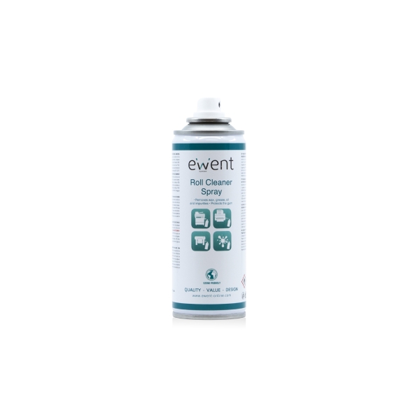 Ewent Spray de Limpieza para Rodillos de Impresora - Aerosol - Color Transparente
