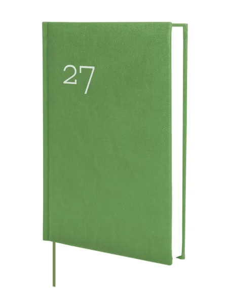 Finocam Dynamic Milano Agenda Profesional - Anual 2027 - 1 Dia por Pagina - Formato Y10 - 140x204mm - Cinta Punto - Tapa Dura Acolchada - Esquinas Microperforadas - Papel de 80g/m2 - Color Verde